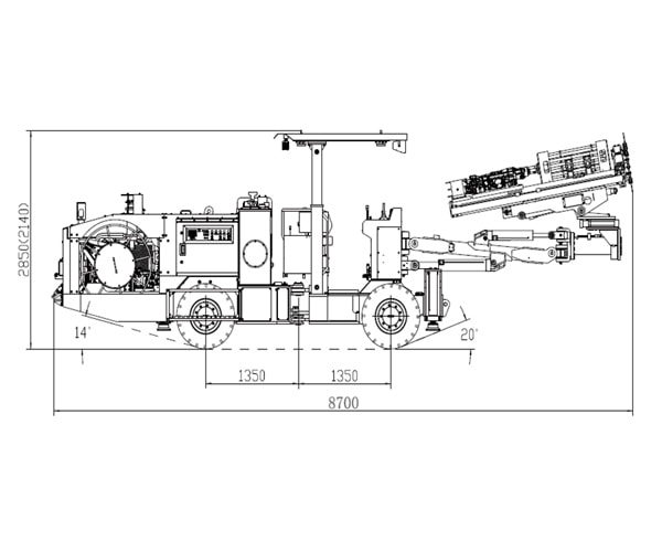 Hydraulic Drilling Jumbo, HT72